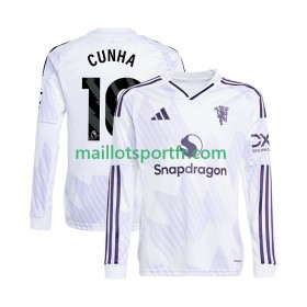 Maillot de Foot Manchester United Matheus Cunha 10 Exterieur 2025/26 ML
